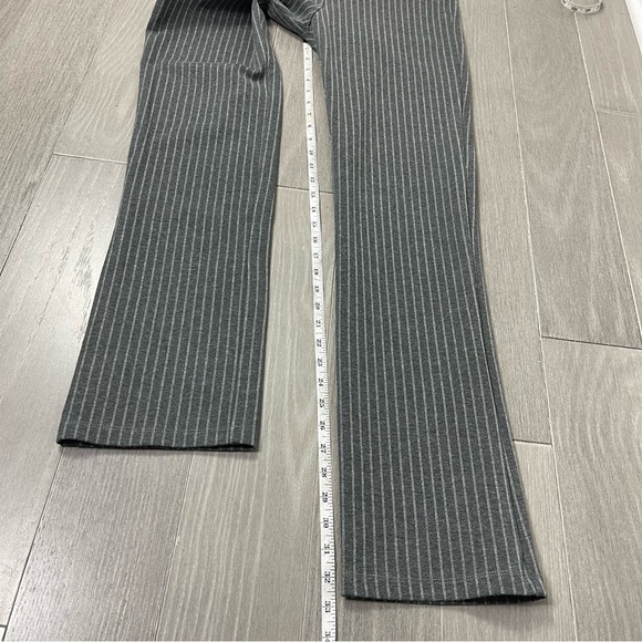 BETABRAND Straight Leg Classic Dress Work Pant Yoga Pant Gray Pinstripe L Long - Picture 16 of 16